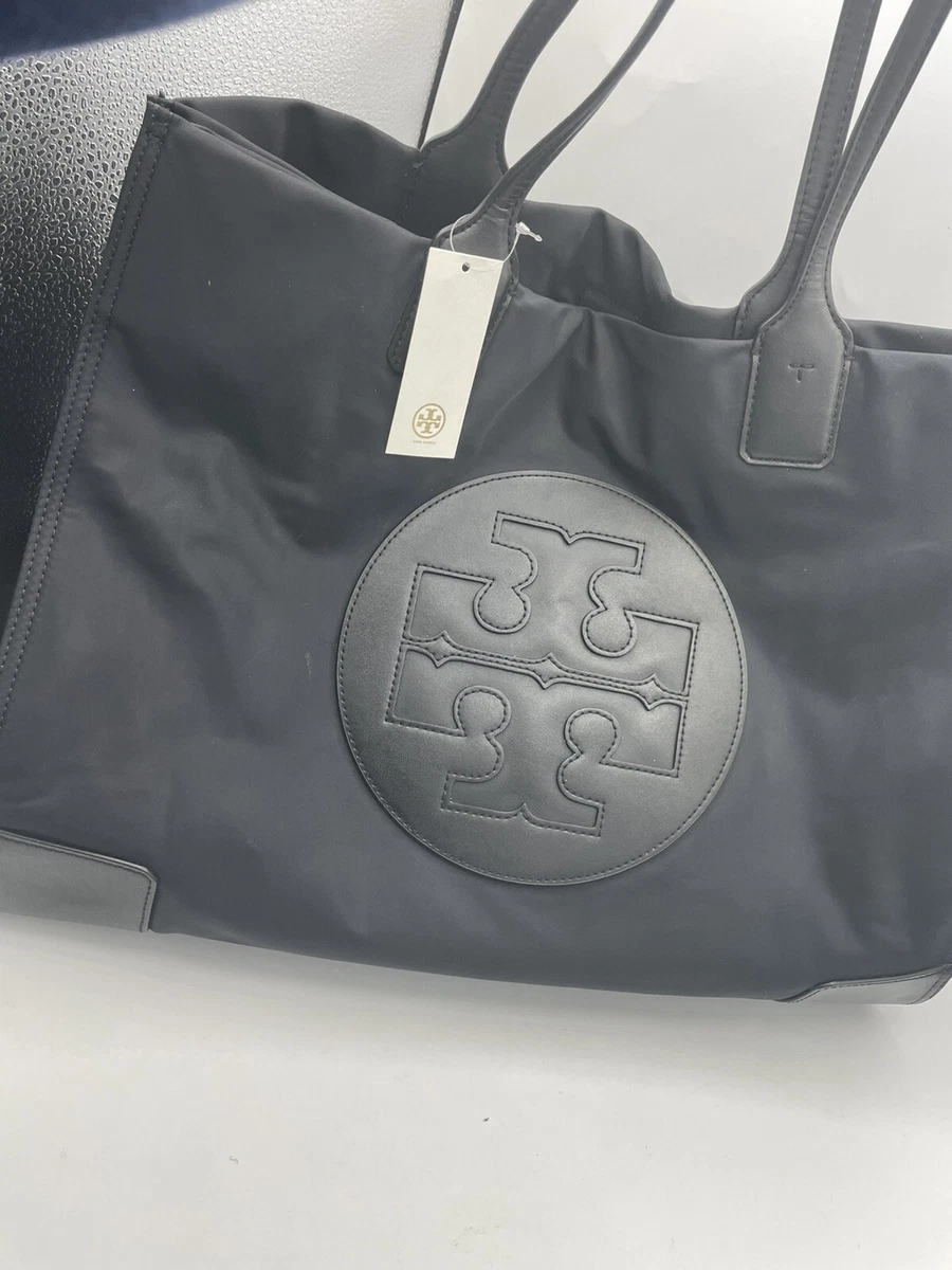 Tory burch ella stud tote black sale