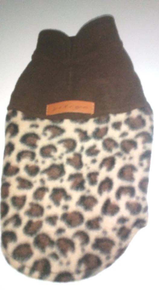 Yikeyo  Leopard Vest for Small Dogs or Puppies Qty 1 Girl SMALL Winter Outfit  - Image 2 of 4