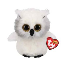 Ty Beanie Boos - Austin the Owl  - NEW w/Tags 2020  Birthday June 2nd