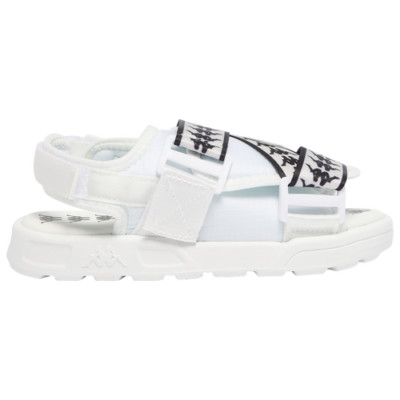 Kappa 222 Banda Mitel 2 Sandals - White - Black - Child Kids Size 1 *NIB*