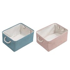 Collapsible Storage Basket Storage Bins Organizer Baby Toy Book Cloth