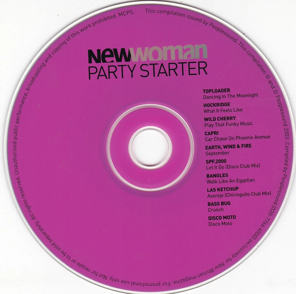NEW WOMAN PARTY STARTER ( 10 Track CD ) Toploader , Bangles , Hockridge - Bild 3 von 3