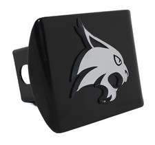 Texas State University Bobcat Metal Black Hitch Cover Texas State University Bobcat Metal Black Hitch Cover