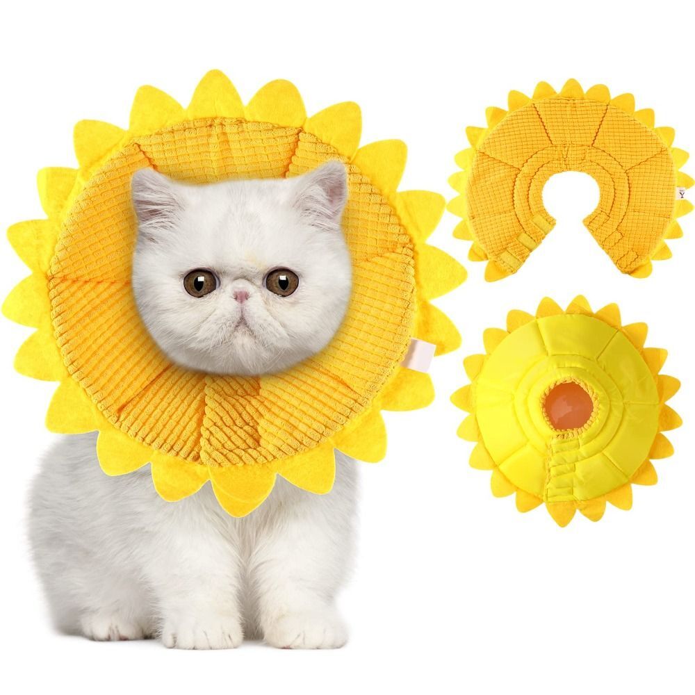 Sunflower Cat Collar Soft Recovery Collar Cat Cone eBay