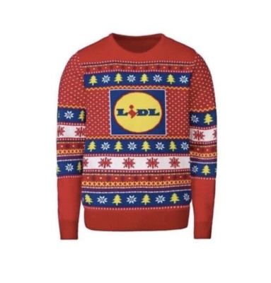 Lidl Weihnachtspullover Größe Herren Small 34/36 Brustumfang weich & kuschelig Neuheit 2023