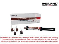 REDLAND Enduracem Self Adhesive-Curing Permanent Resin Cement 8g Automix Syringe