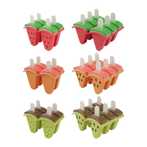 Popsicle Maker Mould 4/6 Cells Fruit Moulds VP - Picture 17 of 23