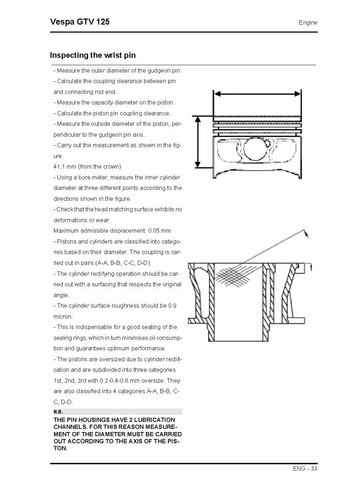 Piaggio Vespa service workshop manual 2008 Vespa GTV 125 - Picture 9 of 12