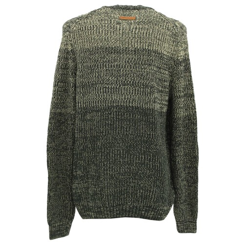 CAMEL ACTIVE Herren langarm dicke Strickjacke Zopfmuster dunkelgrün mel 25834 - Picture 2 of 3