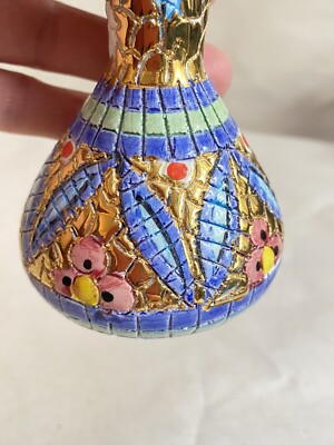 Lavorato A Mano In Oro Zecchino Hand Painted With Gold Italian