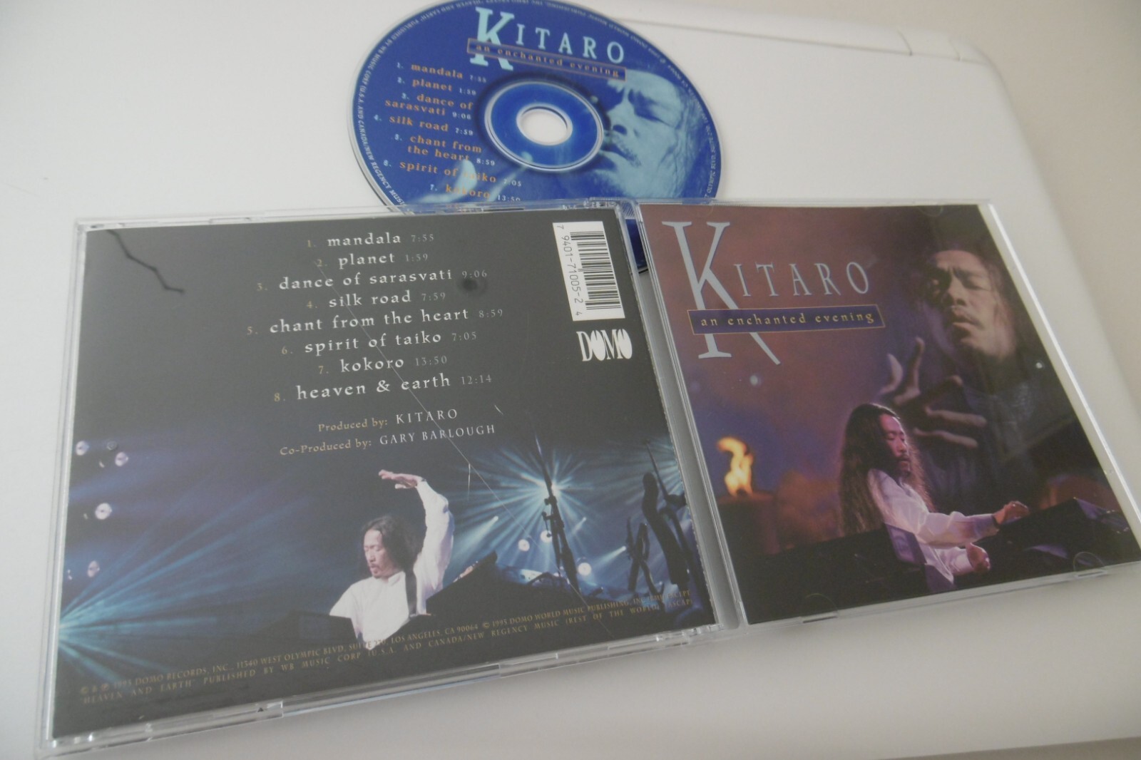 KITARO : AN ENCHANTED EVENING CD ALBUM MANDALA PLANET SILK ROAD KOKORO 1995 DOMO