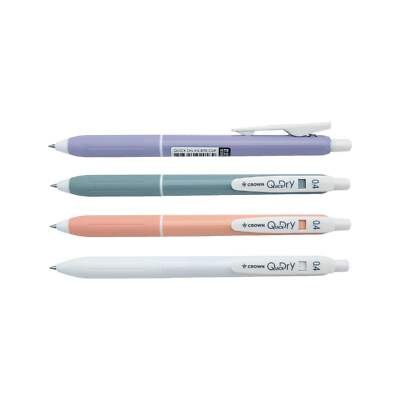 [Crown] [Quality Korean Stationery] Quick Dry 0.5mm Gel Pens, 12 Count