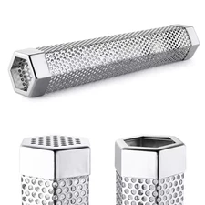 Smoking box stainless steel smoker box BBQ for gas grill charcoal grills meat sm