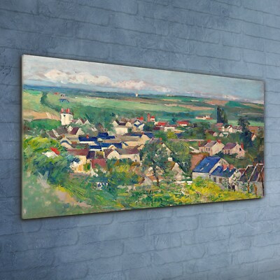 Druck auf Glas Wandbild Glasbilder 120x60 Auvers Panorama Ansicht
