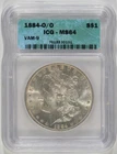 1884-O/O Morgan Silver Dollar $1 VAM-9 ICG MS64 7018830101