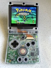 Nintendo Gameboy Advance SP GBA IPS V2 Backlit Lcd Screen Console AGS 101 CLEAR