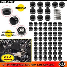 Motor Engine Bolt Topper Caps Covers For Harley Fat Boy Heritage Softail 07-17