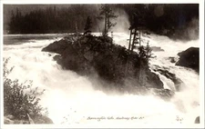 West Kootenay River British Columbia Bonnington Falls RPPC Postcard BC