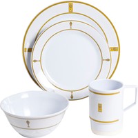 Decorated Melamine Fish 24 Piece Dinnerware Set, Service For 6 on sale Decorated Melamine Fish 24 Piece Dinnerware Set, Service For 6 on sale