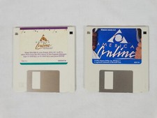 Lot Of 2 Vintage America Online AOL 3.5" Floppy Disks Windows Version 1.1 3.0