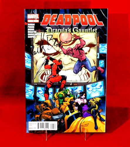 DEADPOOL DRACULA'S GAUNTLET #4 WEREWOLF SIGNED BY ARTIST REILLY BROWN