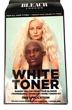 1 box Bleach London White Toner Hair Toning Kit Vegan Cruelty Free No Ammonia x4
