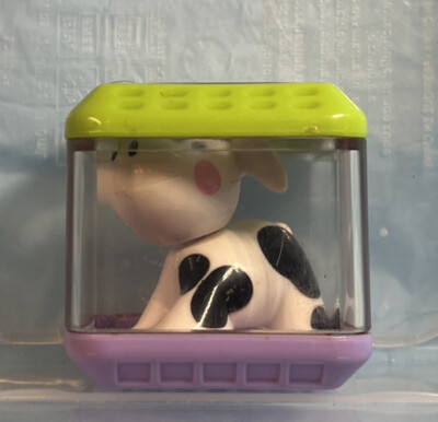 VINTAGE FISHER PRICE PEEK A BLOCKS SENSORY REPLACEMENT BLOCK BLACK & WHITE DOG