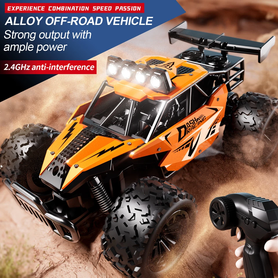 1:16 Alloy 2WD RC Truck Off-Road Vehicle 2.4G Remote Control High Speed RC CareQ - Image 2 of 4