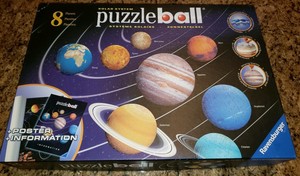 Details About Rare 2007 Ravensburger Puzzleball Educational 3d Solar System Puzzle With Poster