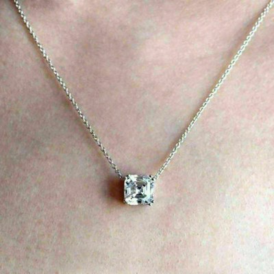 2 Ct Asscher Cut Diamond Solitaire 