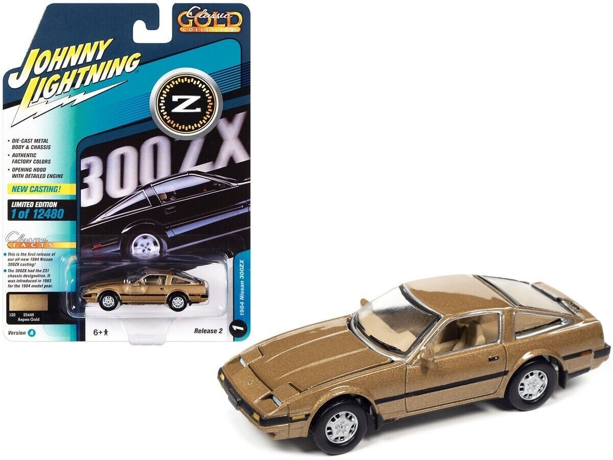 rb300 ゴールド JOHNNY LIGHTNING 1984 NISSAN 300 ZX 1/64 GOLD METALLIC