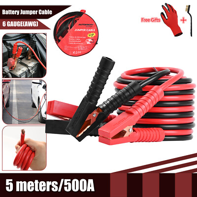 2x 5m Starthilfekabel Überbrückungskabel Starterkabel KFZ LKW PKW Batterie Kabel