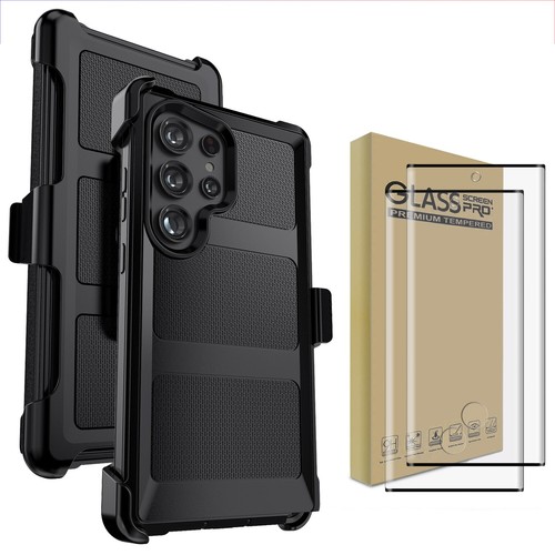 For Samsung Galaxy S23 + Ultra S23 FE Belt Clip Case Cover / Screen Protector - $11.99
