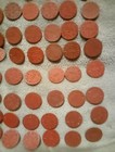  WWII OPA Red 1 Point Food Ration Tokens, Good Condition, Unrestored, Lot Of 100 — photo 5