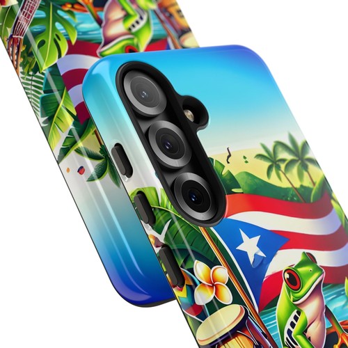 Custodia telefono Tropical Porto Rico - design rana colorata, regalo per Boricua, - Foto 12 di 106