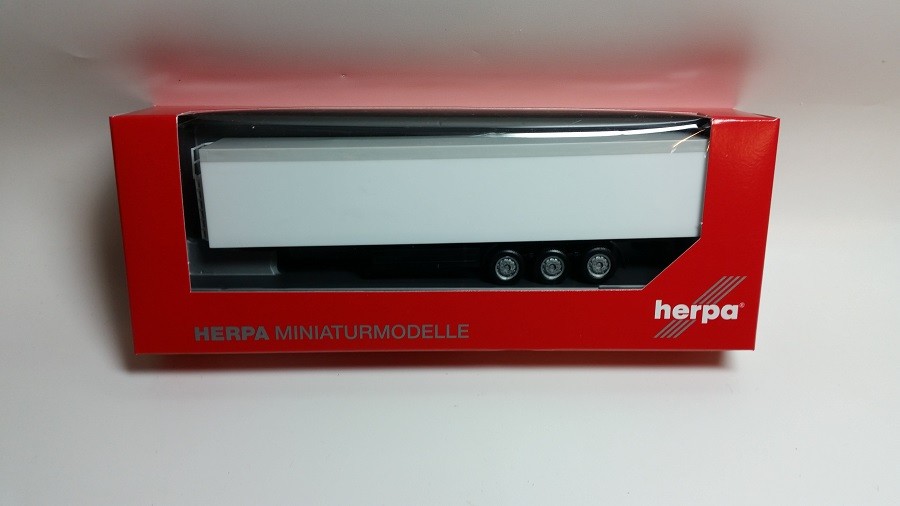 Herpa 076111-002 - 1/87 Sliding Floor Trailer 3A - Chassis Black - New