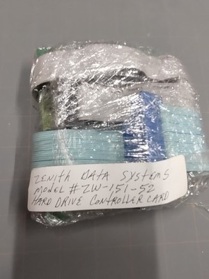 Zenith Data Systems Hard drive controller card for model ZW-151-52 8 bit ISA vtg