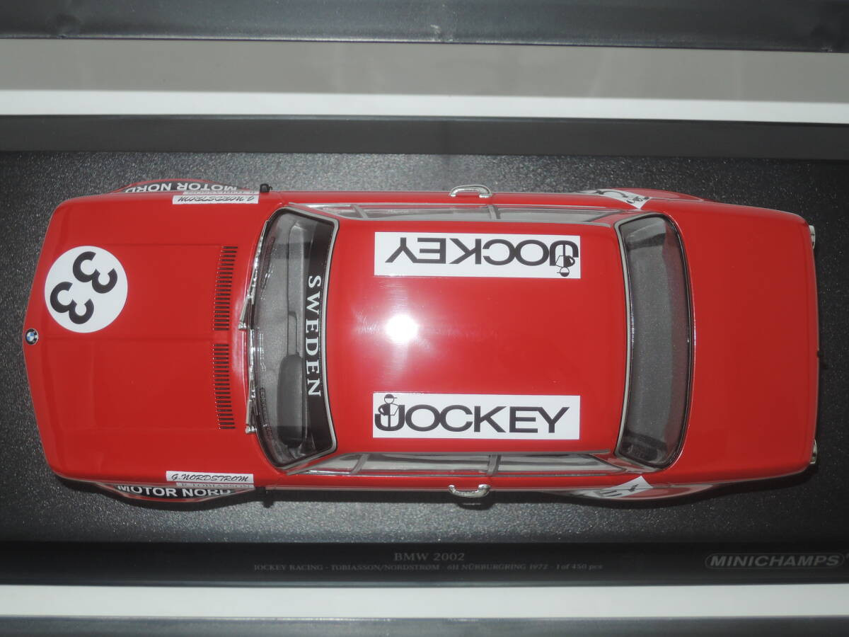 450 Pma Minichamps 1/18Bmw 2002 Jockey Racing 33 Nurburgring 450 Pma Minichamps 1/18Bmw 2002 Jockey Racing 33 Nurburgring
