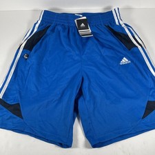 NWT Men's Size Medium Adidas Basketball Breakaway Shorts Dark Navy Front Pockets
