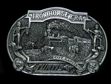 TE11138 NOS VINTAGE 1982 CURTIS MACHINE COMPANY DODGE CITY KS BELT BUCKLE