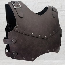 Medieval Leather Chest Armor Knight Vest for LARP Cosplay Ren Faire