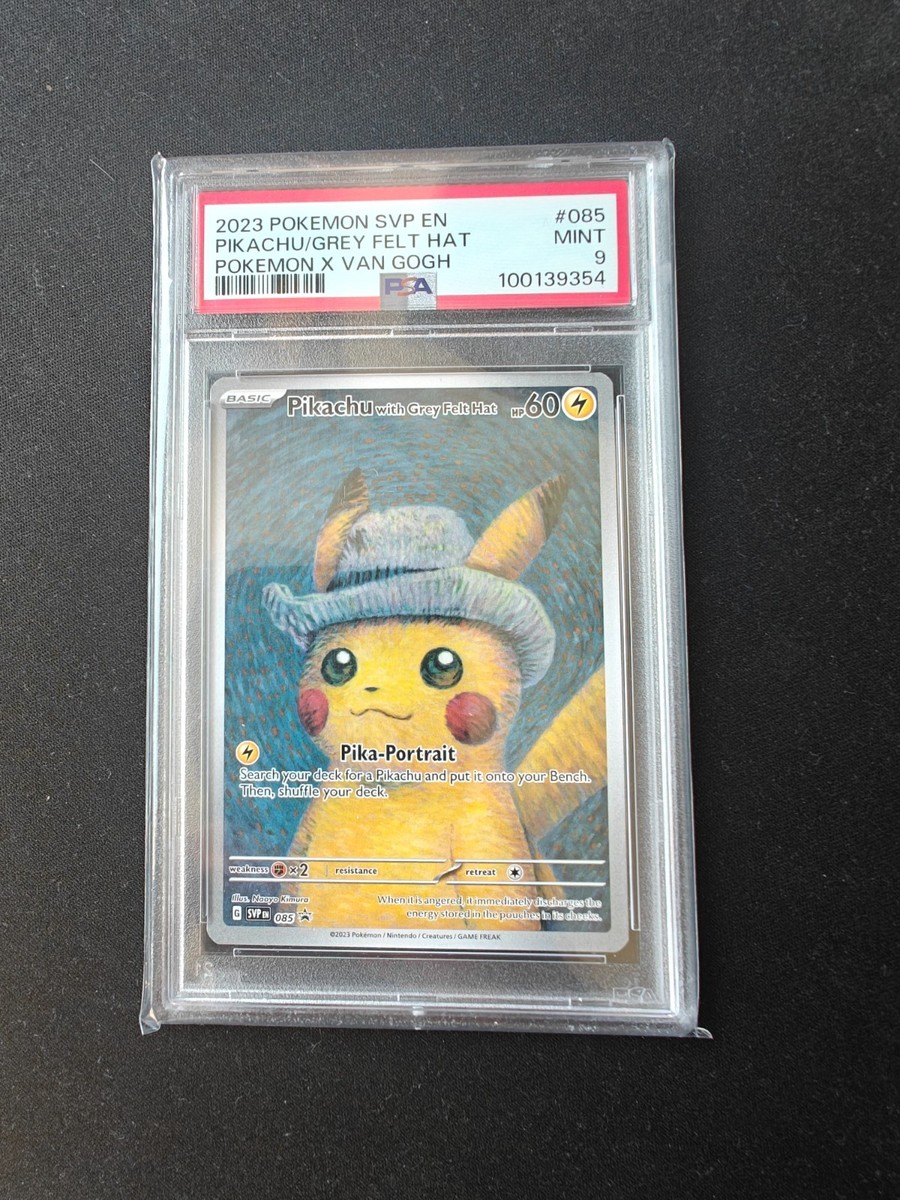 た*読様 Pikachu with Gray Fish Hat ポケモンカード Pikachu with Grey Felt Hat Pokemon x Van Gogh Scarlet and
