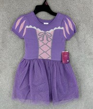 Disney Princess Rapunzel Light Purple Short Sleeve Tulle Dress Kids S 6/6X 