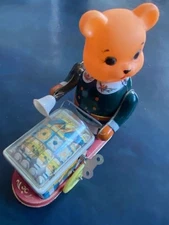 Tin Toy wind up China MS 734 Sweets Vendor
