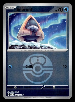 Snorunt (Love Ball) 046/217 Common Ascended Heroes Pokemon Reverse Holo NM