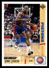 1991 Upper Deck Vinnie Johnson #132 Detroit Pistons NBA Basketball Base Set