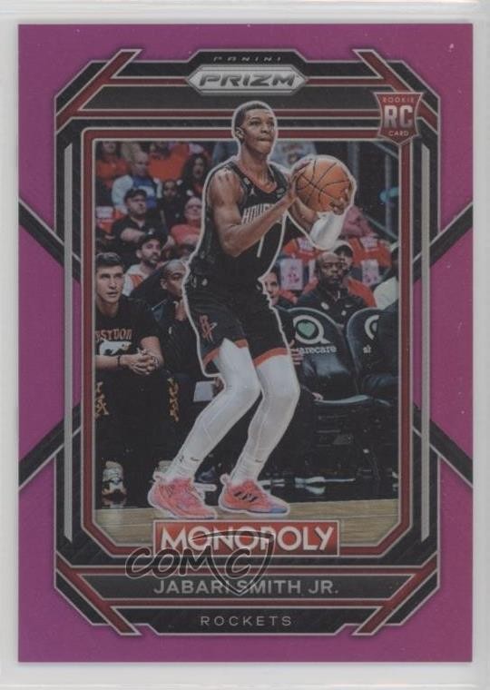 2022-23 Panini Prizm Monopoly Pink Prizm 55/149 Jabari Smith Jr #32 10c3