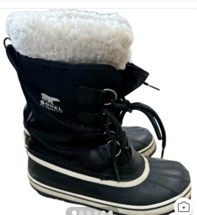 Sorel Waterproof Insulated Women's Black Lace-Up Mid-Calf Winter Boots