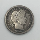 1896-O Barber Dime 10¢ – Circulated – Historic U.S. Silver Coin – New Orleans
