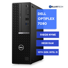 Dell Optiplex 7090 Desktop- 10th Gen. Intel i5  32GB RAM 512B NVMe  Windows 11